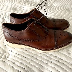 Johnston & Murphy Oxfords, Brown Sz 12